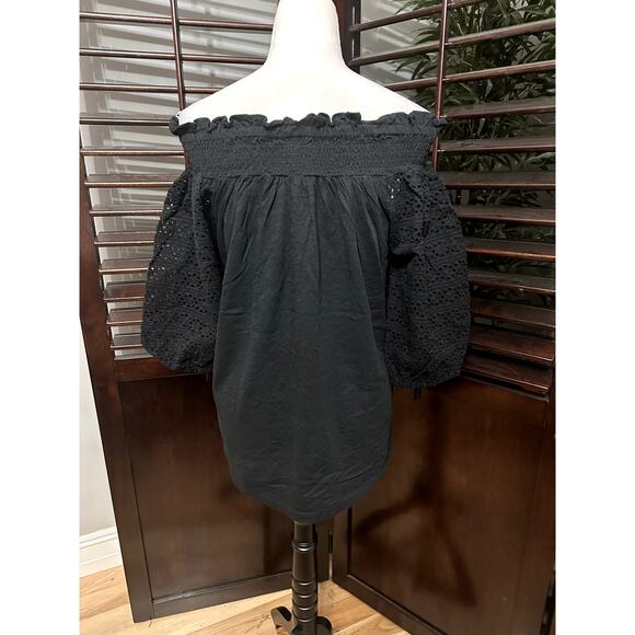 Lauren Ralph Lauren Women's Off Shoulder Eyelet Lace Sleeve M NWT - Picture 5 of 10